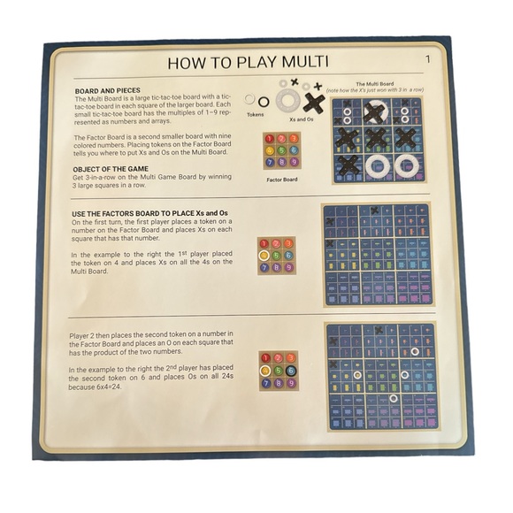 Multiplication Board Game - Multi - Joyful Math  Education Learning Kids Family - Picture 3 of 8